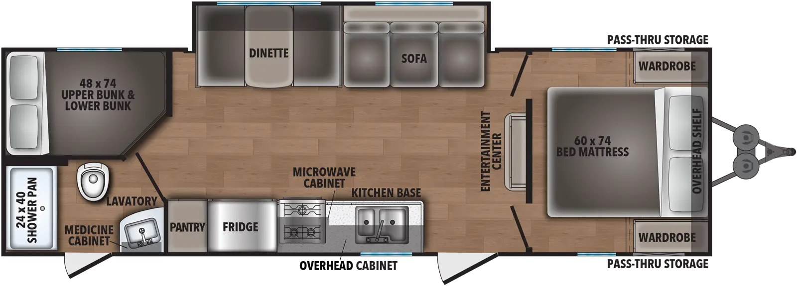 Shasta 26DB Floorplan